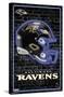 NFL Baltimore Ravens - Neon Helmet 23-Trends International-Stretched Canvas
