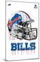 NFL Buffalo Bills - Drip Helmet 20-null-Mounted Standard Poster