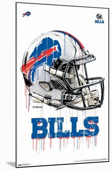 NFL Buffalo Bills - Drip Helmet 20-Trends International-Mounted Poster