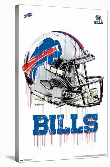 NFL Buffalo Bills - Drip Helmet 20-Trends International-Stretched Canvas