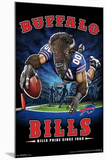 NFL Buffalo Bills - End Zone 17-Trends International-Mounted Poster