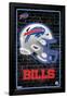 NFL Buffalo Bills - Neon Helmet 23-Trends International-Framed Poster