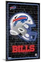 NFL Buffalo Bills - Neon Helmet 23-Trends International-Mounted Poster