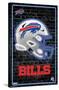 NFL Buffalo Bills - Neon Helmet 23-Trends International-Stretched Canvas