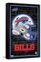 NFL Buffalo Bills - Neon Helmet 23-Trends International-Framed Stretched Canvas