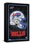 NFL Buffalo Bills - Neon Helmet 23-Trends International-Framed Stretched Canvas
