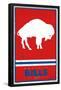 NFL Buffalo Bills - Retro Logo 15-Trends International-Framed Poster