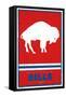 NFL Buffalo Bills - Retro Logo 15-Trends International-Framed Stretched Canvas