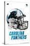 NFL Carolina Panthers - Drip Helmet 20-Trends International-Stretched Canvas