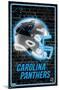 NFL Carolina Panthers - Neon Helmet 23-Trends International-Mounted Poster