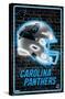 NFL Carolina Panthers - Neon Helmet 23-Trends International-Stretched Canvas