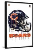 NFL Chicago Bears - Drip Helmet 20-null-Framed Standard Poster