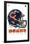 NFL Chicago Bears - Drip Helmet 20-Trends International-Framed Poster