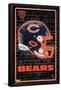 NFL Chicago Bears - Neon Helmet 23-Trends International-Framed Poster