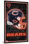NFL Chicago Bears - Neon Helmet 23-Trends International-Mounted Poster