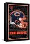 NFL Chicago Bears - Neon Helmet 23-Trends International-Framed Stretched Canvas