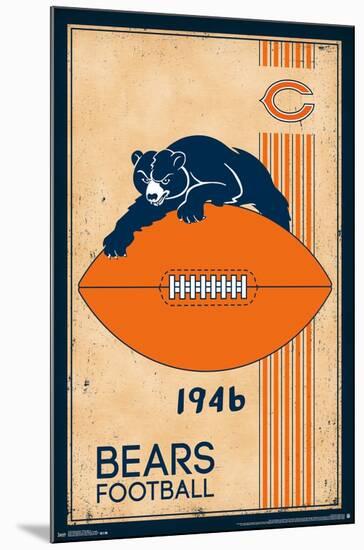 NFL Chicago Bears - Retro Logo 14-Trends International-Mounted Poster