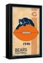 NFL Chicago Bears - Retro Logo 14-Trends International-Framed Stretched Canvas