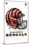 NFL Cincinnati Bengals - Drip Helmet 20-null-Mounted Standard Poster