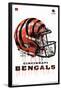 NFL Cincinnati Bengals - Drip Helmet 20-Trends International-Framed Poster