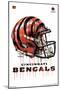 NFL Cincinnati Bengals - Drip Helmet 20-Trends International-Mounted Poster