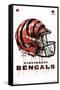 NFL Cincinnati Bengals - Drip Helmet 20-Trends International-Framed Stretched Canvas