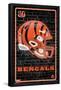 NFL Cincinnati Bengals - Neon Helmet 23-Trends International-Framed Poster