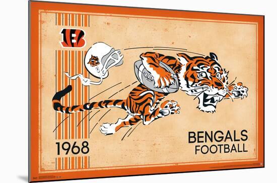 NFL Cincinnati Bengals - Retro Logo 14-Trends International-Mounted Poster