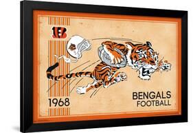 NFL Cincinnati Bengals - Retro Logo 14-Trends International-Framed Poster