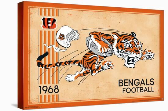 NFL Cincinnati Bengals - Retro Logo 14-Trends International-Stretched Canvas