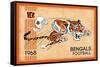 NFL Cincinnati Bengals - Retro Logo 14-Trends International-Framed Stretched Canvas