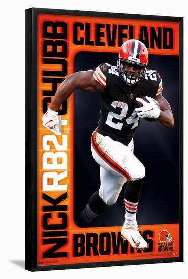 NFL Cleveland Browns - Nick Chubb 22-Trends International-Framed Poster