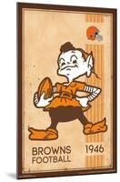 NFL Cleveland Browns - Retro Logo 14-Trends International-Mounted Poster