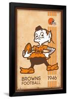 NFL Cleveland Browns - Retro Logo 14-Trends International-Framed Poster
