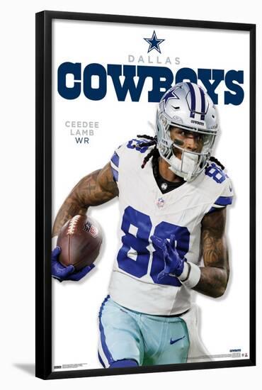 NFL Dallas Cowboys - CeeDee Lamb Feature Series 24-Trends International-Framed Poster