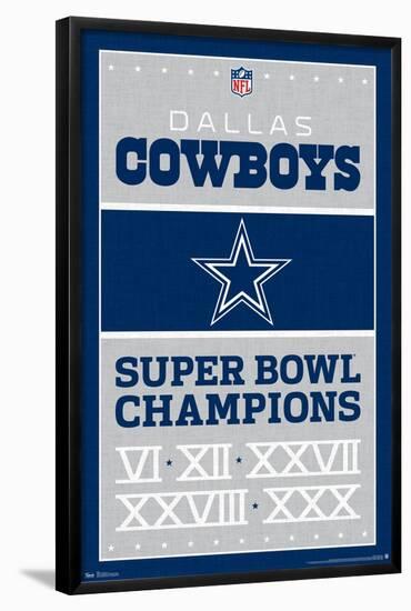 NFL Dallas Cowboys - Champions 13-Trends International-Framed Poster