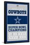 NFL Dallas Cowboys - Champions 13-Trends International-Framed Poster