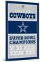 NFL Dallas Cowboys - Champions 13-Trends International-Mounted Poster