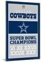 NFL Dallas Cowboys - Champions 13-Trends International-Mounted Poster