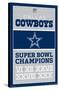 NFL Dallas Cowboys - Champions 13-Trends International-Stretched Canvas