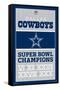 NFL Dallas Cowboys - Champions 13-Trends International-Framed Stretched Canvas