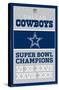 NFL Dallas Cowboys - Champions 13-Trends International-Stretched Canvas
