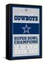 NFL Dallas Cowboys - Champions 13-Trends International-Framed Stretched Canvas