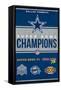 NFL Dallas Cowboys - Champions 23-Trends International-Framed Stretched Canvas