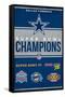 NFL Dallas Cowboys - Champions 23-Trends International-Framed Stretched Canvas