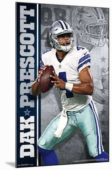 NFL Dallas Cowboys - Dak Prescott 16-Trends International-Mounted Poster