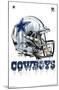 NFL Dallas Cowboys - Drip Helmet 20-Trends International-Mounted Poster