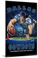 NFL Dallas Cowboys - End Zone 17-Trends International-Mounted Poster