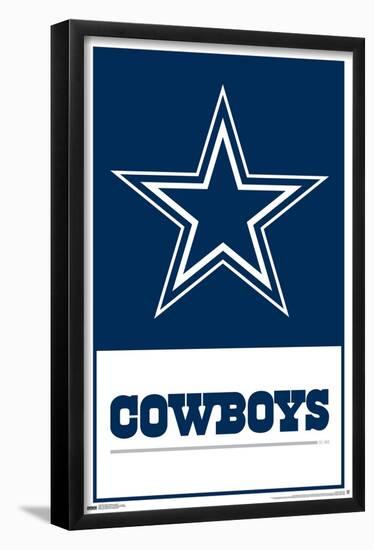 NFL Dallas Cowboys- Logo 21-Trends International-Framed Poster