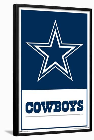 NFL Dallas Cowboys- Logo 21-Trends International-Framed Poster